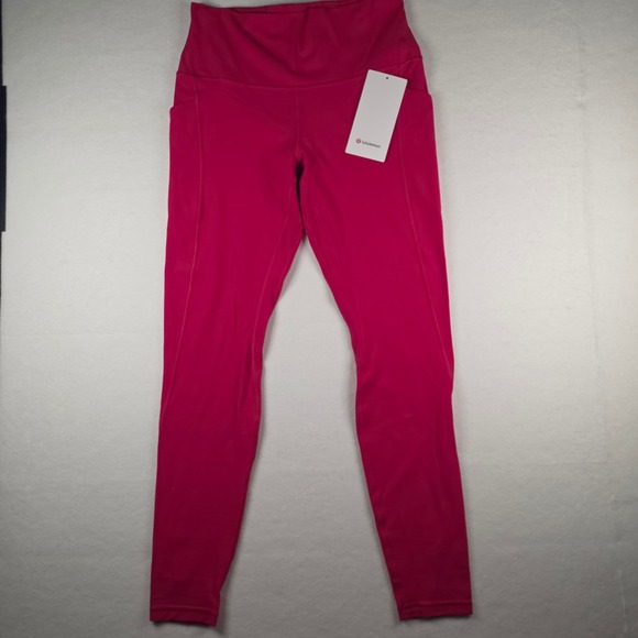 lululemon athletica Pants - Lululemon Align HR Pant 28" With Pockets Size 10 Pink High Rise Leggings